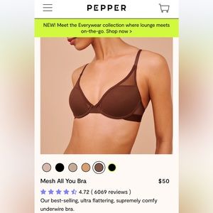 Pepper mesh all you bra